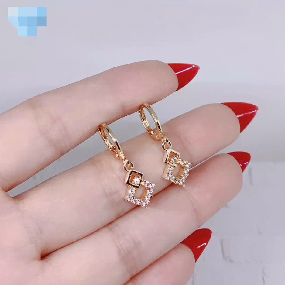 ANTING WANITA 3 PILIHAN MODEL MENARIK PERHIASAN PENGGANTI EMAS