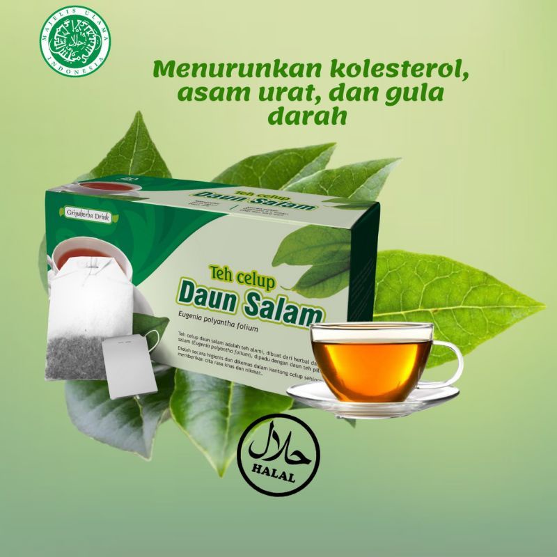 

teh celup daun salam minuman berkhasiat kaya manfaat