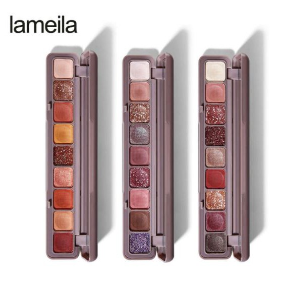 Eyeshadow Lameila 9 WARNA Korean Eyeshadow Palette ORIGINAL Pigmented Glitter Matte