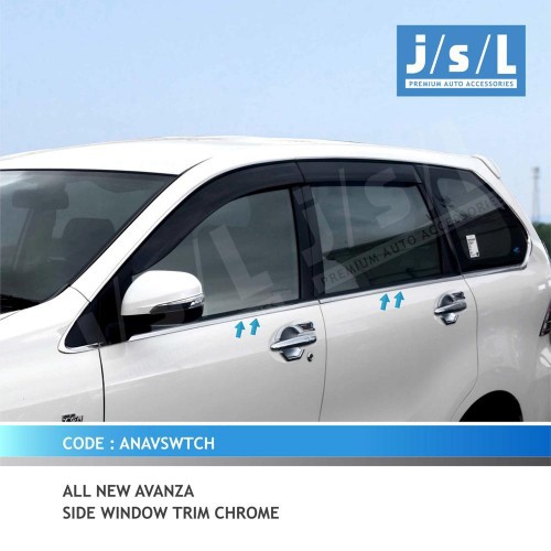 Lis Kaca Samping Avanza 2019 Chrome