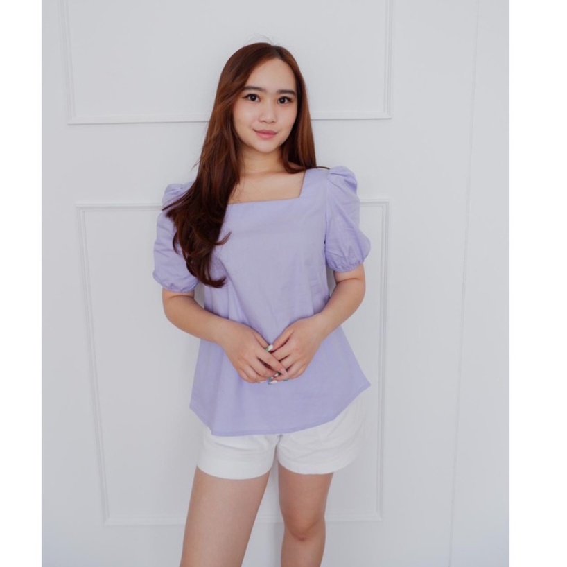 BLOUSE WANITA - ATASAN BAJU WANITA BAHAN KATUN [ JOSIE TOP ] - HAZEL CLOTHING-1