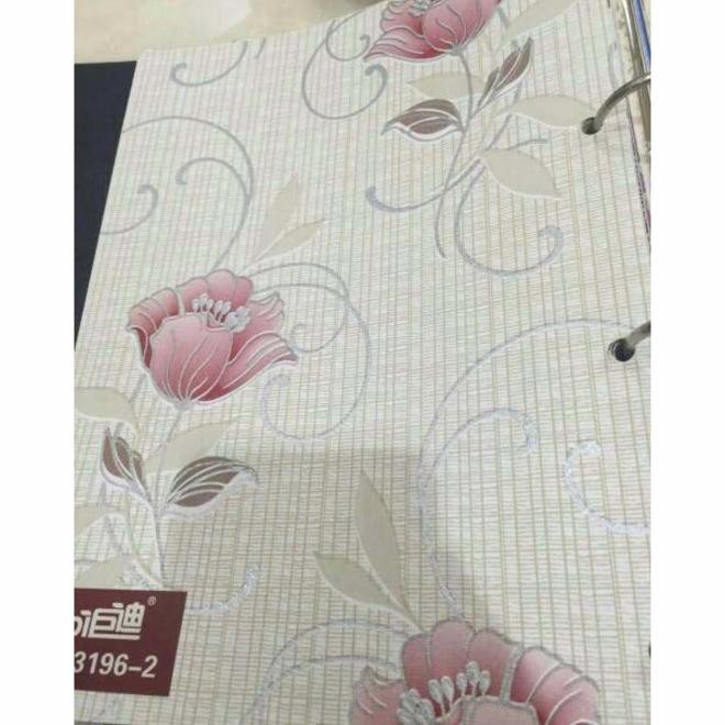 Wallpaper 45cmx5m Wps039 Pink Cute Flower Shopee Indonesia