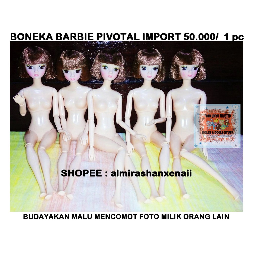 Boneka Barbie PIVOTAL IMPORT / Barbie Pivotal / Barbie / Pivotal Barbie Doll - BROWN / COKLAT 01