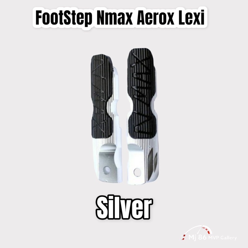 Foot Step Pijakan Kaki Belakang  Motor Nmax Aerox Lexi Bahan Full Cnc Warna Merah Gold Silver Hitam Biru