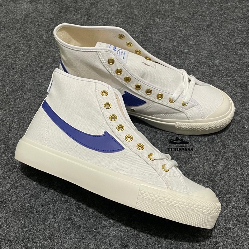 [ORIGINAL] SEPATU COMPASS GAZELLE WHITE BLUE HIGH