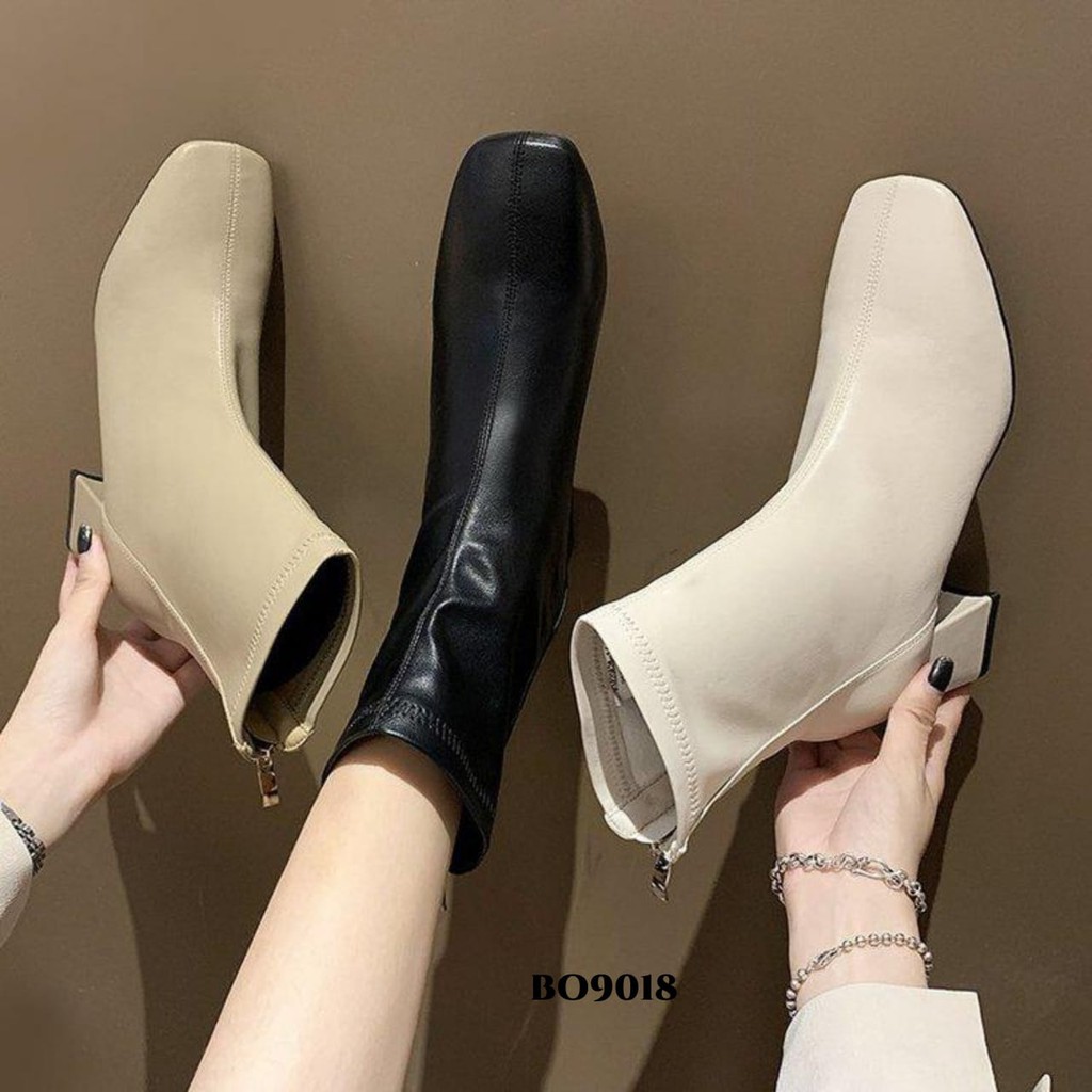 RESTOCK WYN SEPATU BOOTS WANITA FLAT KOREA BESTSELLER BO9018