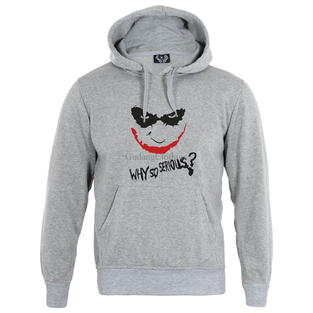 Hoodie The Joker Why So Serious Hoodie JOKER Kupluk Sweater Hoodie The Joker