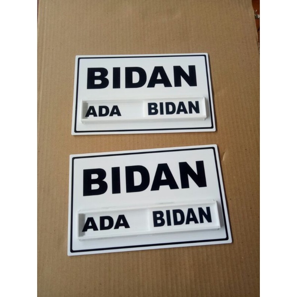 

Baru Papan Nama Bidan Polos Acrylic 15X24Cm