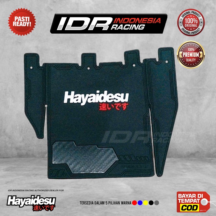 Hayaidesu Mudflap Honda Vario 125 Techno FI 2012 2014 Mud Flap Guard Karet Penahan Lumpur Motor Premium
