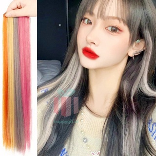 Rambut Jepit palsu Colourful Extention Wig rambut palsu wanita