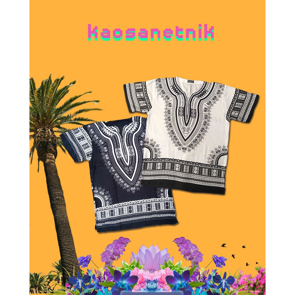 Kaos Etnik Dashiki Big Size Jumbo