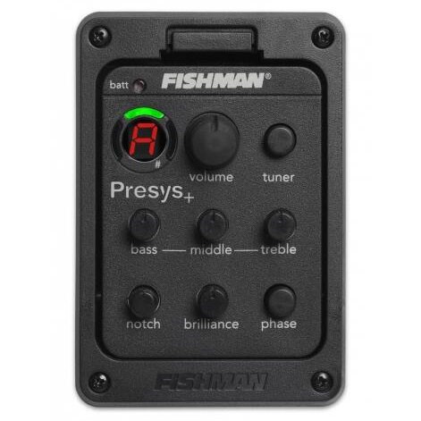 TaffSTUDIO FISHMAN Preamp Amplifier Gitar EQ Tuner EQ-201 Black Grab Medan