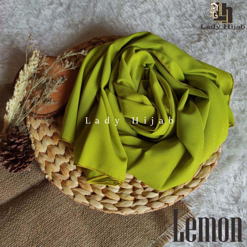 Pashmina Diamond Sabyan 175 x 75 Lebih Panjang Pashmina Diamond 175 x 75 HIJAB PASMINA MALAYSYE-LEMON