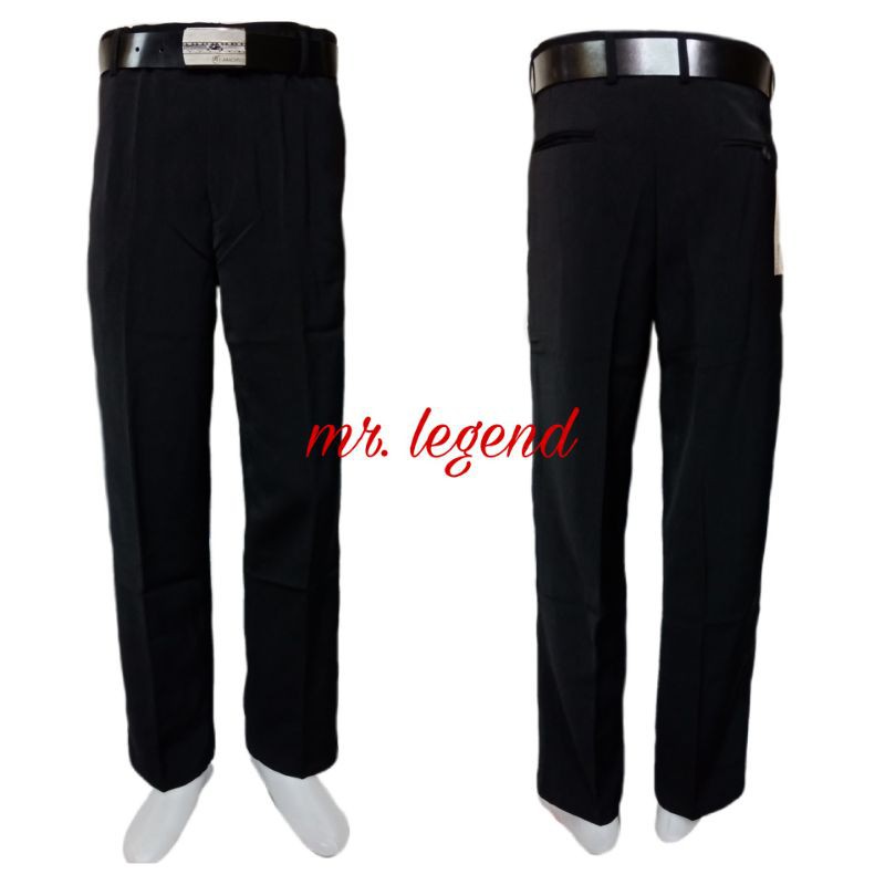 Mr.legend Celana formal pria HITAM REGULERFIT / STANDAR