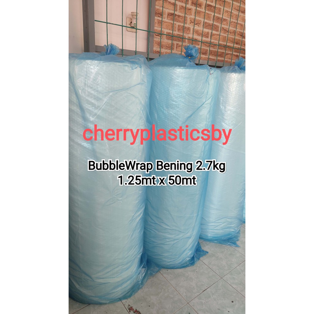 (1GOJEK 1ROLL) Bubble wrap roll TEBAL 2,7Kg Uk 125cmx50meter