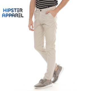 HIPSTER Celana  Chino  Warna  Light Khaki  Shopee Indonesia