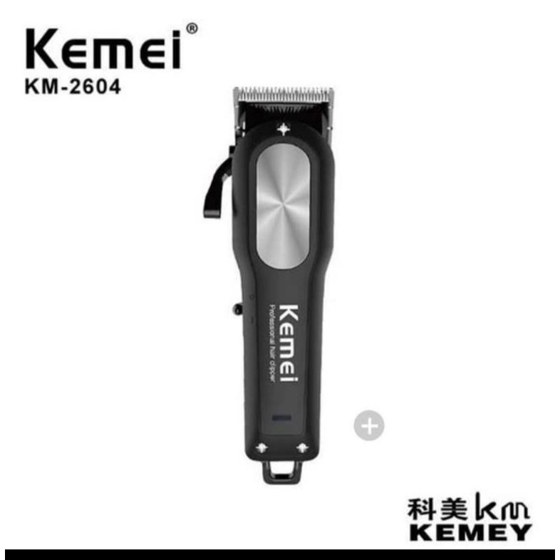 Alat Cukur Rambut Cas Hair Clipper Rechargeable Kemei KM 2604 ORIGINAL