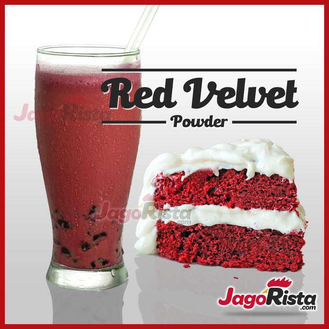 

ENAK 1 Kg Jagorista - Red Velvet - Premium Bubble Drink Powder TERLEZAT