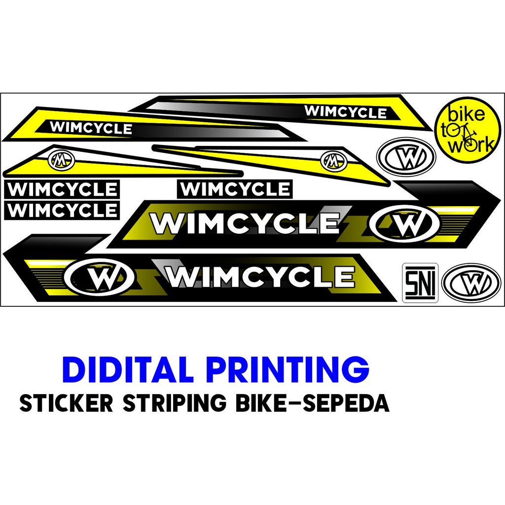 STIKER-STRIPING POLET ALL SEPEDA WIMCYCLE STIKER SEPEDA