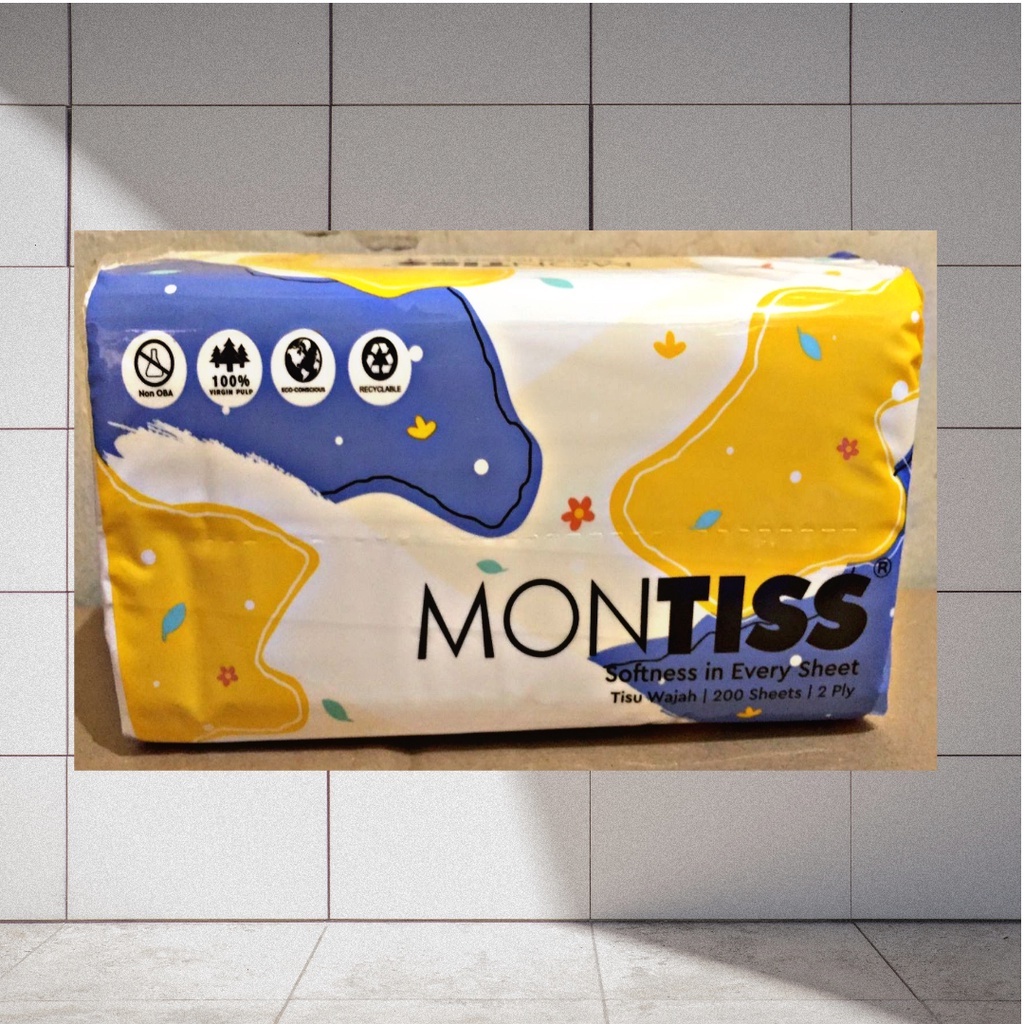 

Tissue Tisu Montiss Montis 200 Sheet 2ply Facial Wajah