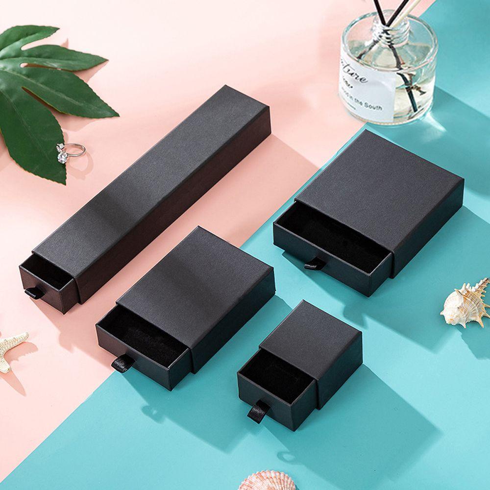 [Elegan] Kotak Perhiasan Gelang Suspensi Portabel Warna Solid Persegi Panjang Persegi Display Perhiasan