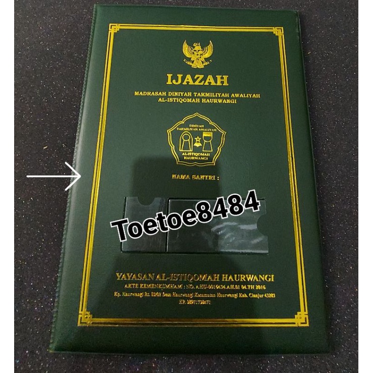 

Bingkai foil pinggiran pada cover