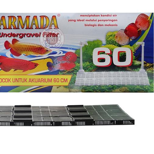 ➤ FILTER AKUARIUM AQUASCAPE AKUARIUM UNDERGRAVEL ARMADA 60 CM ➶
