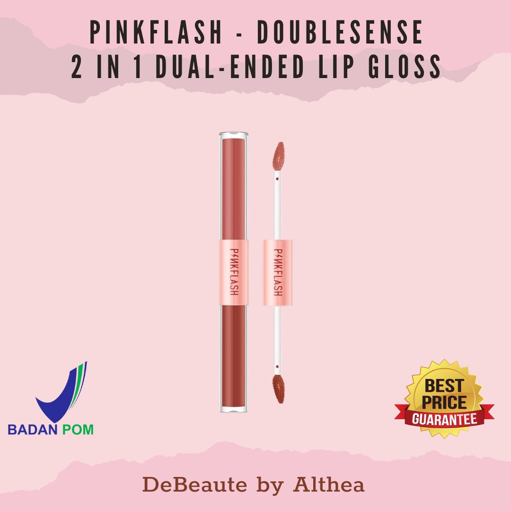 Pinkflash DoubleSense 2 IN 1 Dual-ended Lipstick ombrelips Liquid Matte lipstik Velvet Tint Lightweight High Pigment Lasting