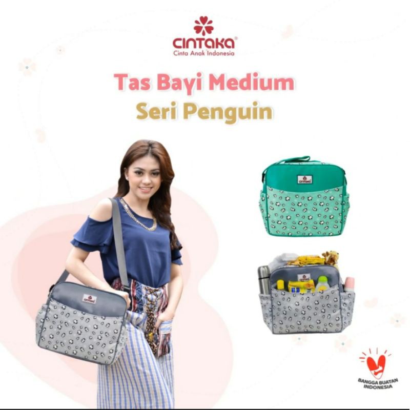 Cintaka Tas Bayi Medium Saku Depan Penguin Series - TCT 2152