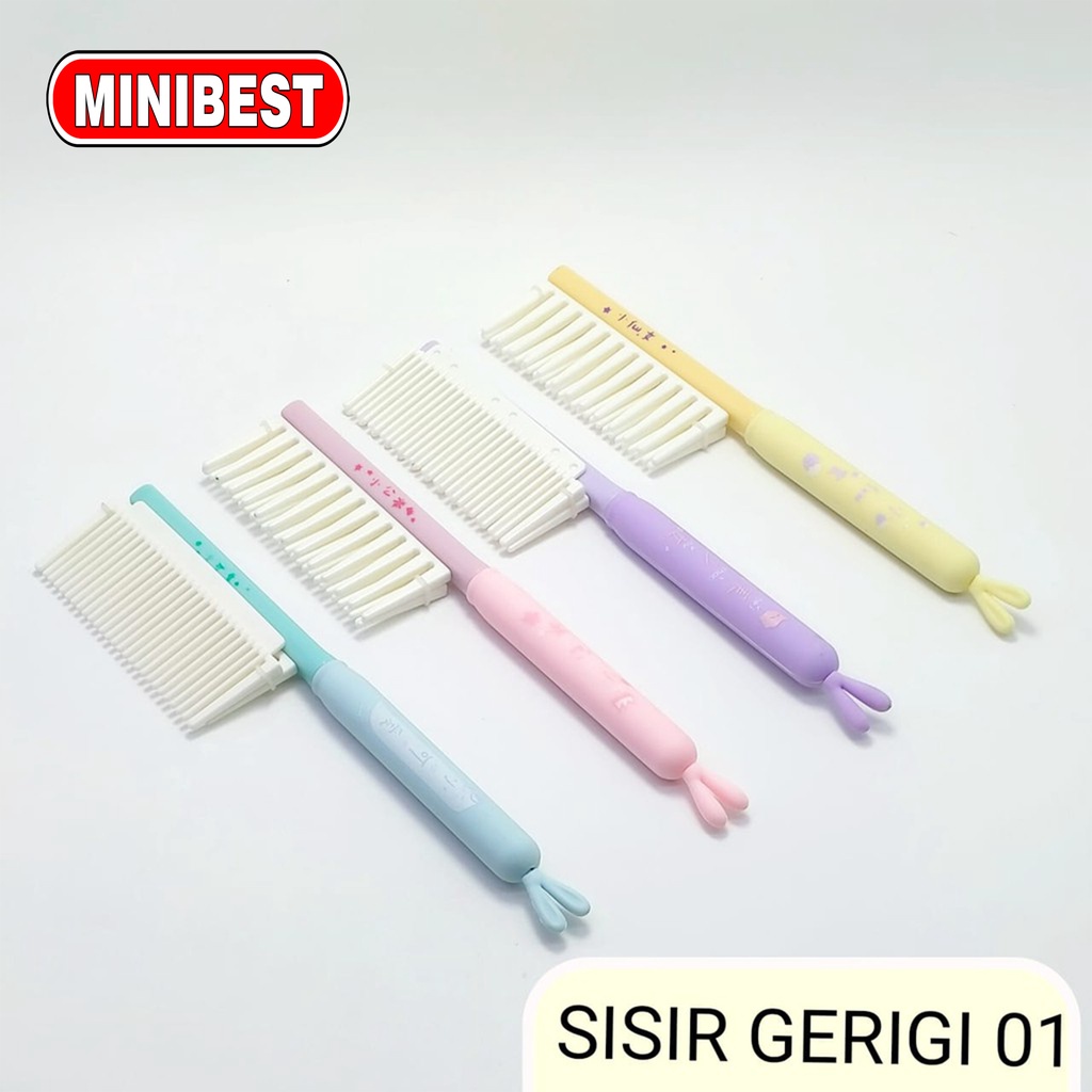 [ MB ] Sisir Gerigi lepas pasang / Sisir Bermotif