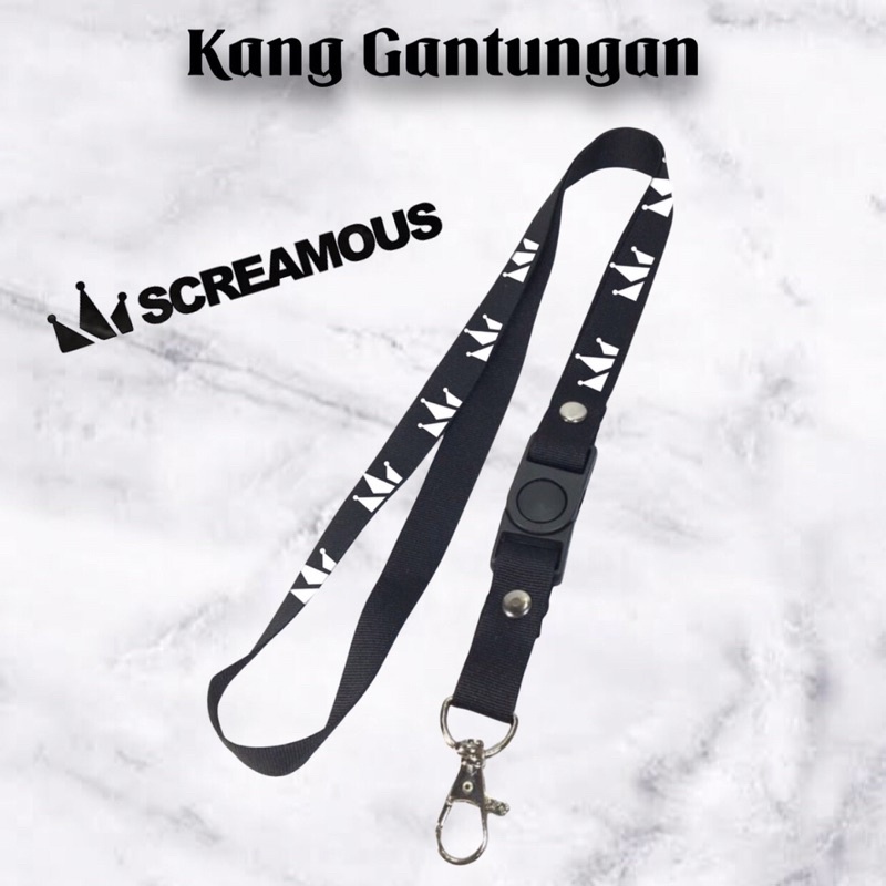 

Gantungan kunci brand screamous distro tali lanyard scrms sport gantungan leher id card name tag cowok cewek pria wanita kece original anak dewasa