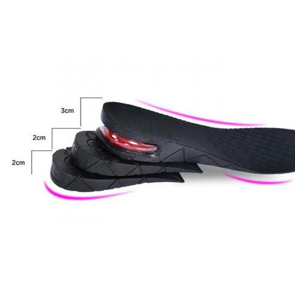 Sepasang Sol Sepatu Peninggi Badan dengan Sistem Aliran Udara 2 4 5 7 cm / Penambah Tambah Tinggi Sepatu Wanita Cewek Praktis Lepas Pasang / Peninggi Badan Insole Instan Alas Sepatu Tebal Empuk Anti Slip / Ganjal Ganjalan Sepatu Tinggi Sol Dalam Sepatu