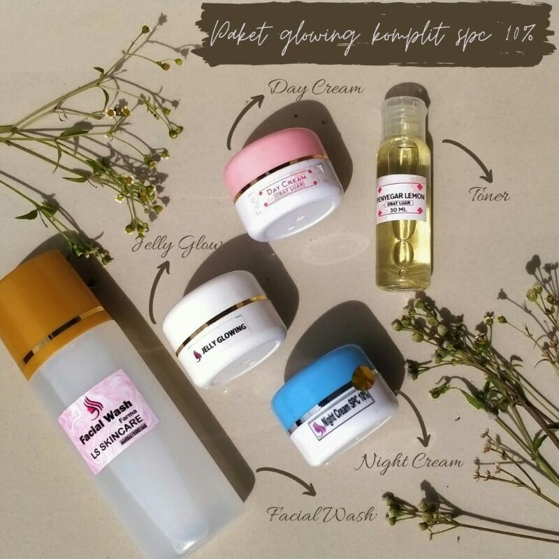 Cream Pemutih Wajah Glowing Skincare Kecantikan Kosmetik Krim Farma Spc 10% BY LS SKINCARE