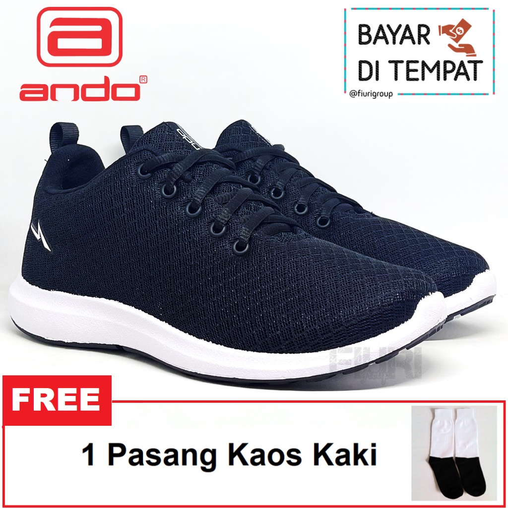 FIURI - ANDO ORIGINAL - BSC 21 35-43 HITAM PUTIH - SEPATU SNEAKERS SPORT KANVAS SOL KARET ANAK LAKI-LAKI - SEPATU KETS TRENDY PRIA DEWASA - SEPATU OLAHRAGA LARI FITNES SENAM KERJA KULIAH SEKOLAH SD SMP SMA BERTALI COWOK MURAH PROMO DISKON BONUS KAOS KAKI