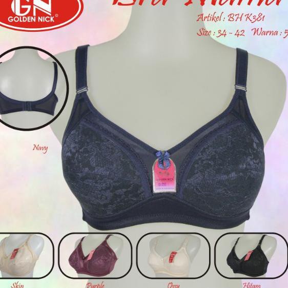 BH Golden Nick K381 BRUKAT Bra wanita busa tipis kancing 2 - Renda | Pakaian Dalam |  Bra | Bh