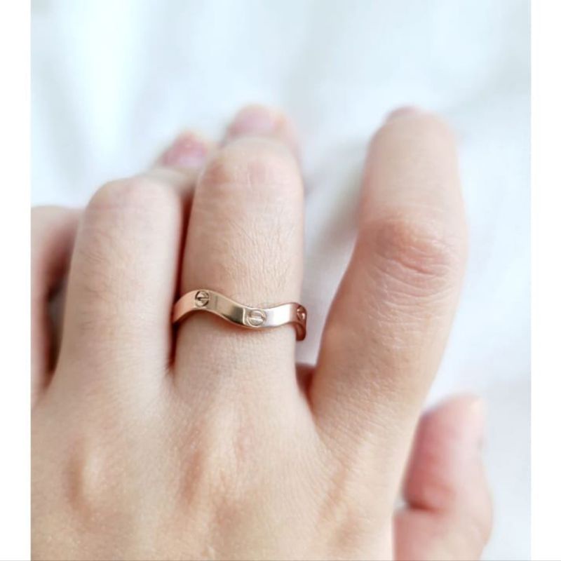 Gelang Titanium Wanita Terbaru Anti Karat Gelombang