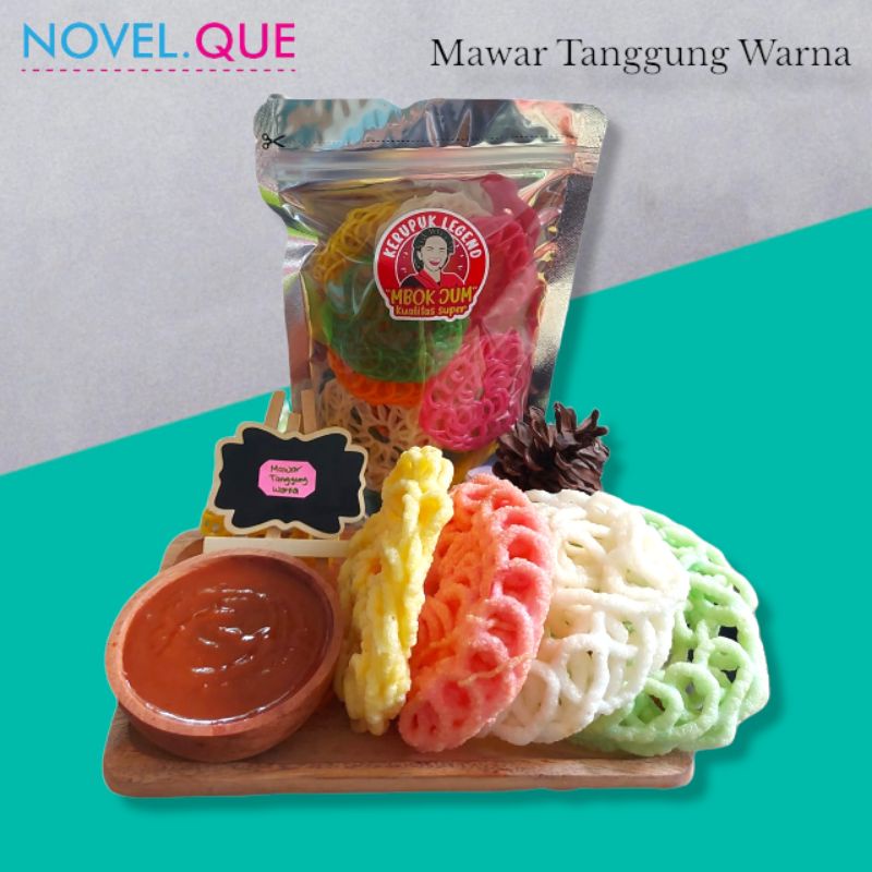 

Kerupuk Mentah - Kerupuk Kaleng Mawar Tanggung Warna