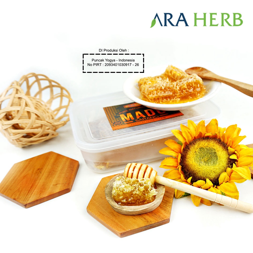 Madu Sarang Asli Honeycomb Malifera  / Madu Herbal Murni