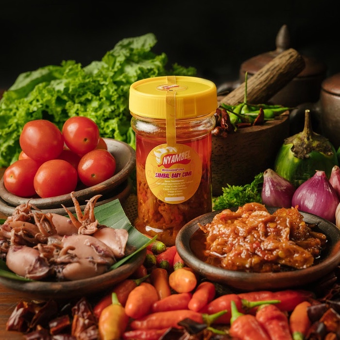 

sambal-aneka- sambal baby cumi 150ml -aneka-sambal.