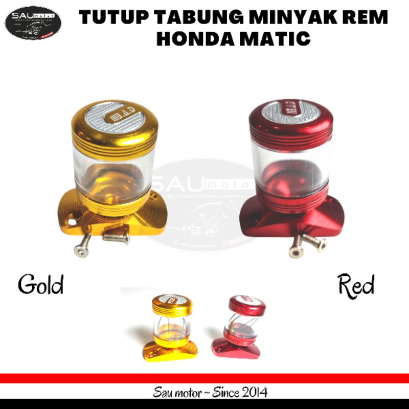 Saumotor Tutup Minyak Rem Beat Vario 110 Scoopy Supra Model Stempel Variasi Tutup Minyak Rem Motor H