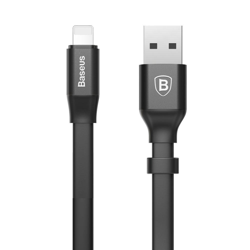 BASEUS ORIGINAL Kabel Data Powerbank Nimble Lightning USB 23CM for Apple Iphone 5 6 7 8 X Plus Cable