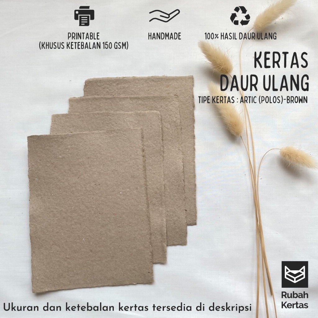 

Kertas Daur Ulang Warna Coklat Kayu