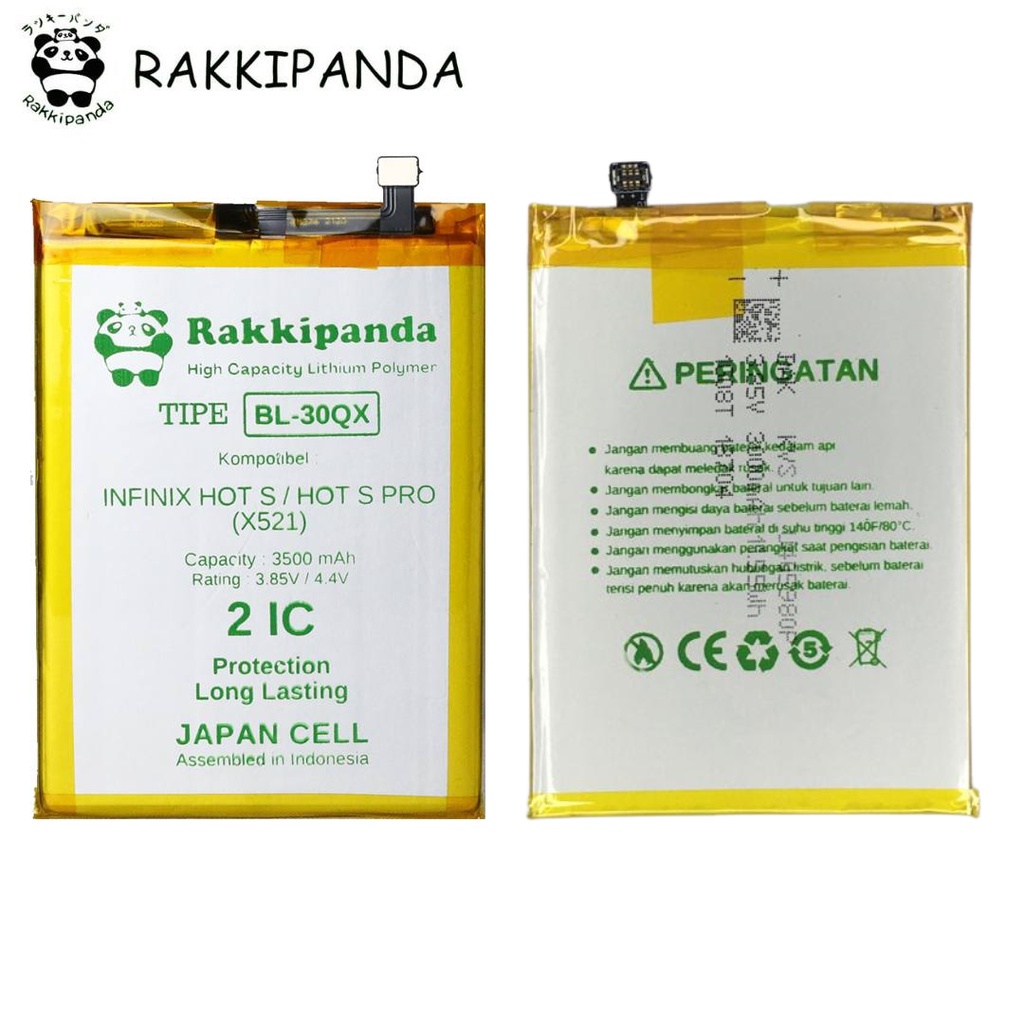 (R/K)- RakkiPanda - BL-30QX BL30QX BL 30QX Infinix Hot S / Hot S Pro X521 Batre Batrai Baterai