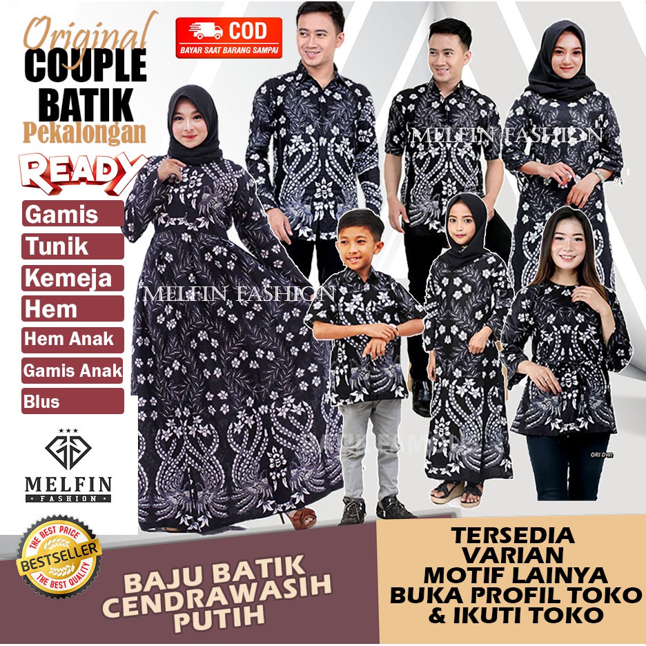 Best Seller Batik Couple / Batik Keluarga / Batik Anak Cendra Wasih Putih Batik Terbaru 2021 Ori Pekalongan MyqnE8Ls0eDEmD