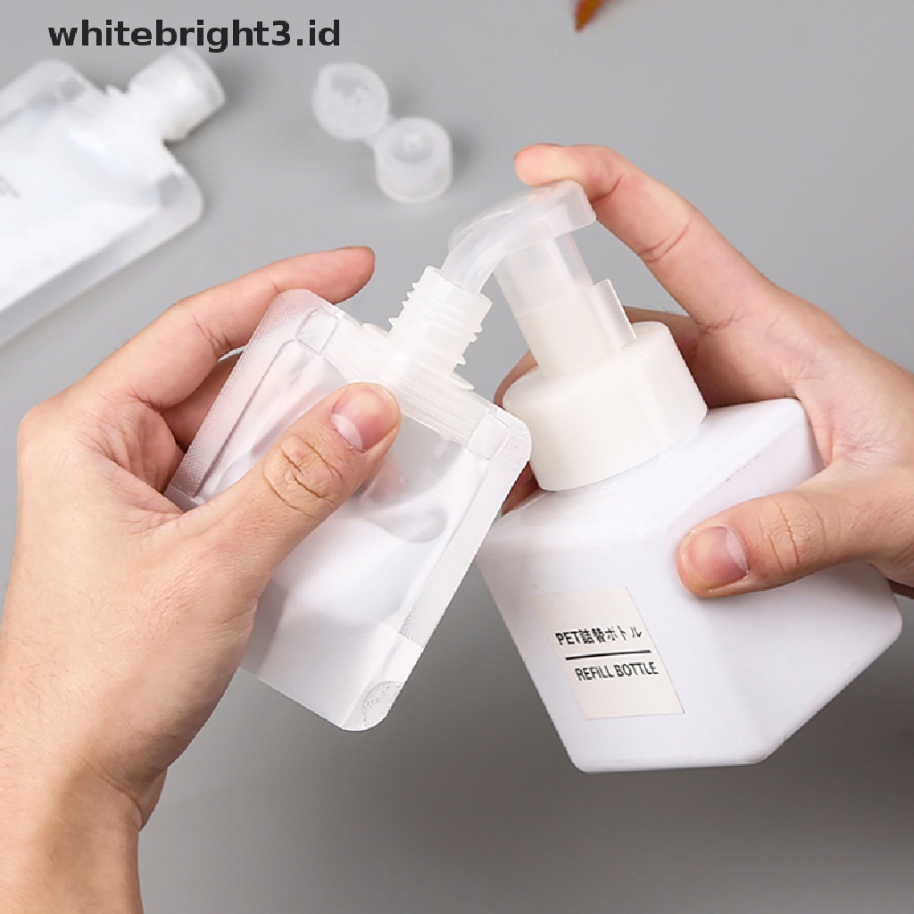 (whitebright3.id) Botol Kosong Portable Tempat Cairan Makeup / Kosmetik Untuk Travel