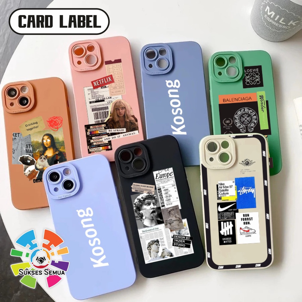 CUSTOM Softcase Soft Case Hp Handphone  OPPO VIVO SAMSUNG REALME XIAOMI IPHONE INFINIX ALL TYPE SILI