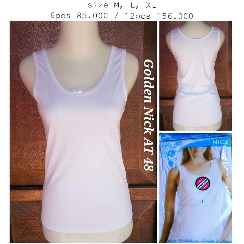 kaos singlet wanita golden nick