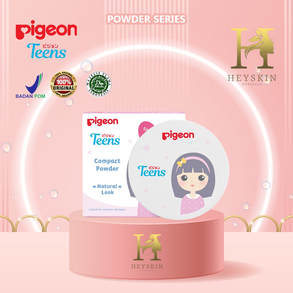 ❤Heyskin❤ Pigeon Teens Make Up Series 100% Original &amp; BPOM | Compact Powder Natural Look