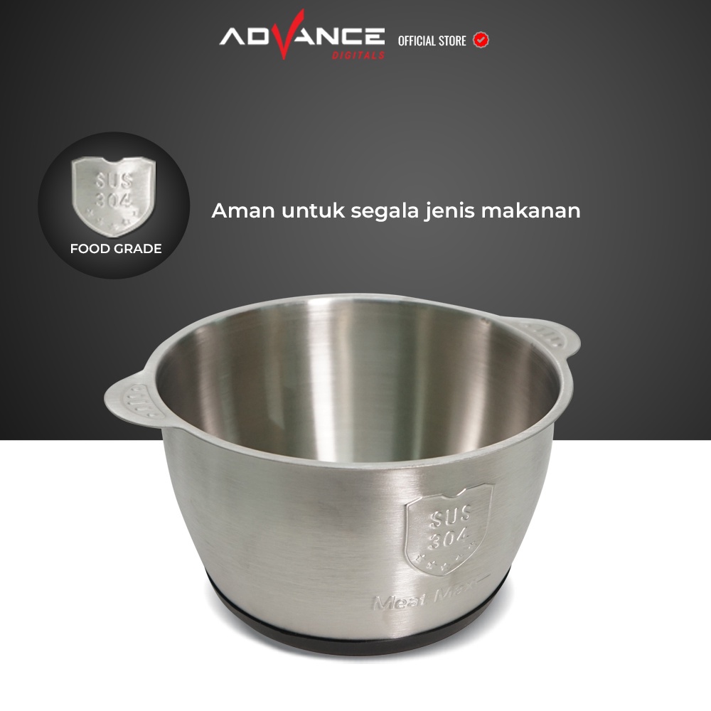 Advance Food Chopper Blender Daging Penggiling Daging Listrik  Gelas Kaca CHP 18 1.8 Liter