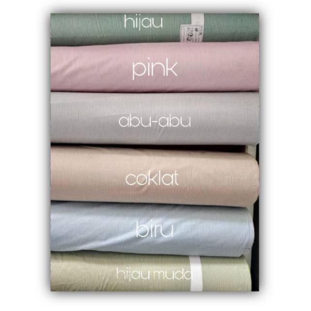 KAIN KATUN JEPANG MOTIF SALUR / STRIPE